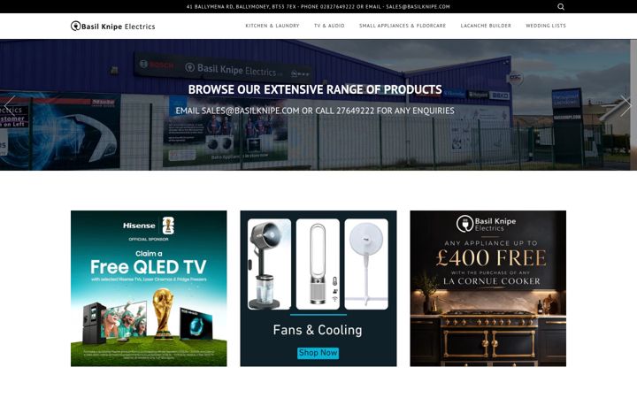Screenshot of basilknipe.com