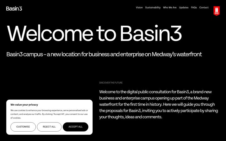 Screenshot of basin3.co.uk