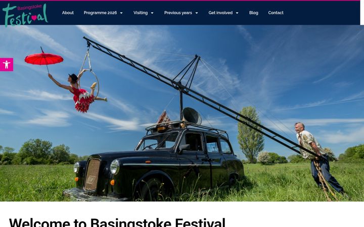 Screenshot of basingstokefestival.co.uk