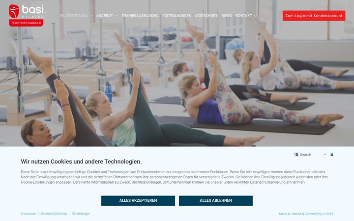 Screenshot of basipilatesffb.de