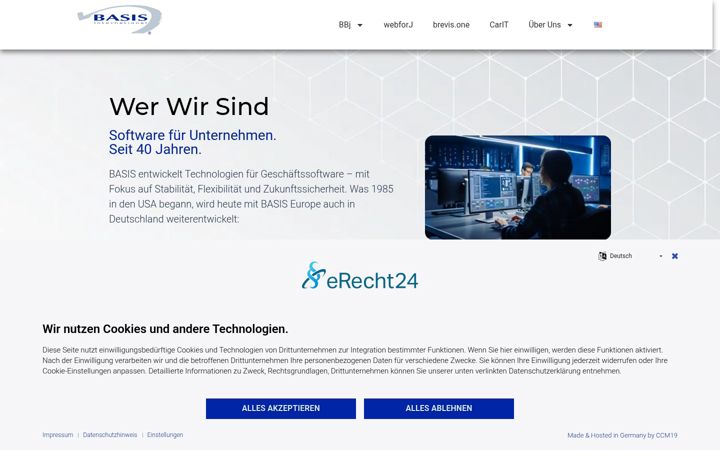 Screenshot of basis-europe.eu
