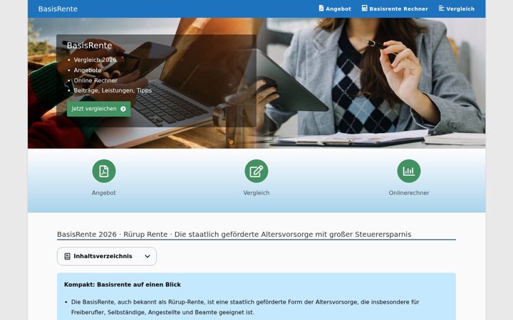 Screenshot of basisrente-24.de