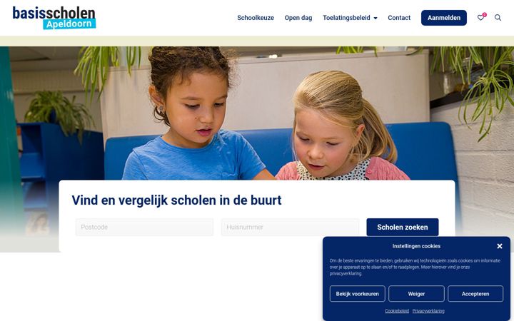 Zrzut ekranu basisscholenapeldoorn.nl