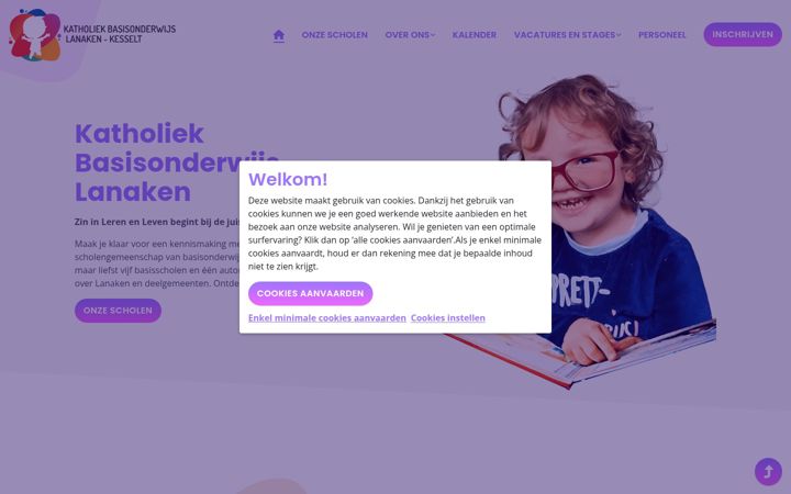 Screenshot of basisschool-lanaken.be