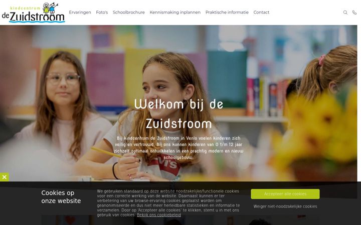 Skjámynd af basisschooldezuidstroom.nl