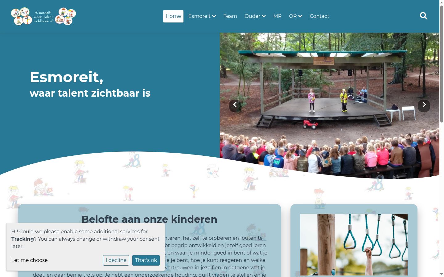 Screenshot tal-banner tal-kunsens muri qabel kwalunkwe interazzjoni