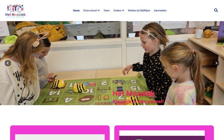 Zrzut ekranu basisschoolhetmozaiek.nl