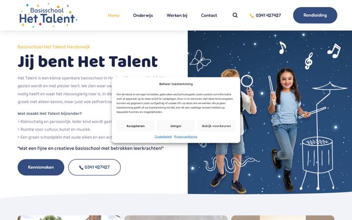 Zrzut ekranu basisschoolhettalent.nl