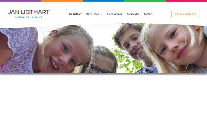 Snímek obrazovky basisschooljanligthart.nl