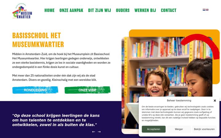 Screenshot of basisschoolschreuder.nl