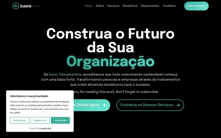 Screenshot of basistreinamentos.com.br