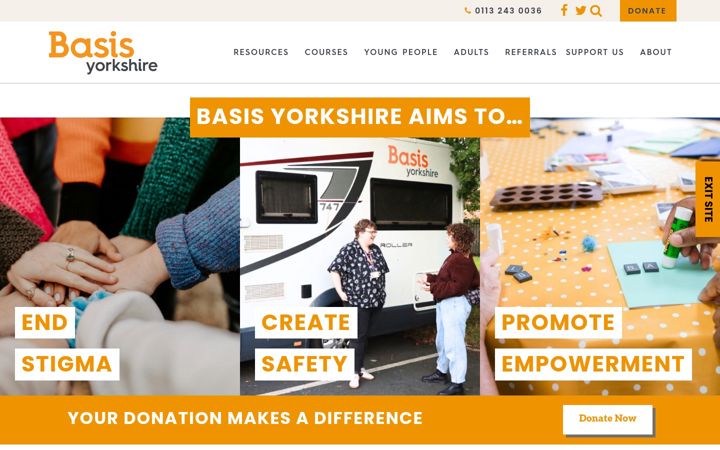 Screenshot of basisyorkshire.org.uk
