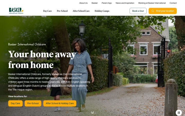 Screenshot of baskerinternational.nl