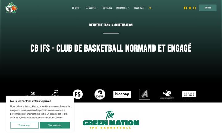 Екранна снимка на basket-ifs.fr