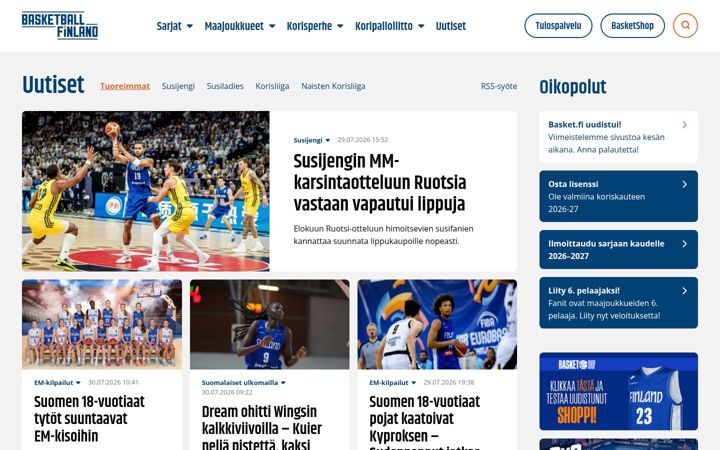 Screenshot of basket.fi