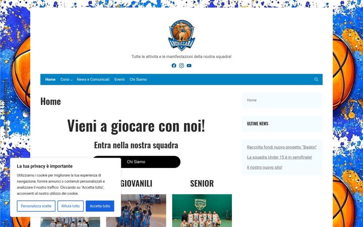 Screenshot of basketanguillara.altervista.org