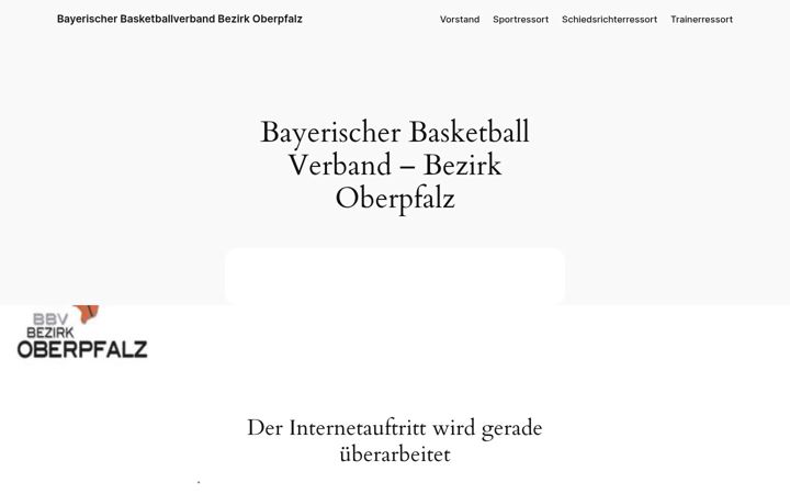 Screenshot of basketball-oberpfalz.de