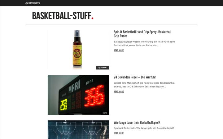 Screenshot of basketball-stuff.de
