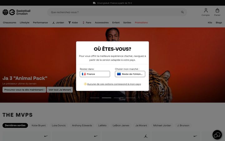Screenshot of basketballemotion.fr