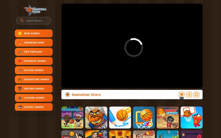 Screenshot of basketballstarsfree.io