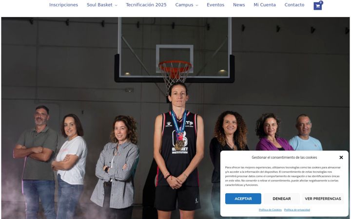 Screenshot of basketinstitution.org