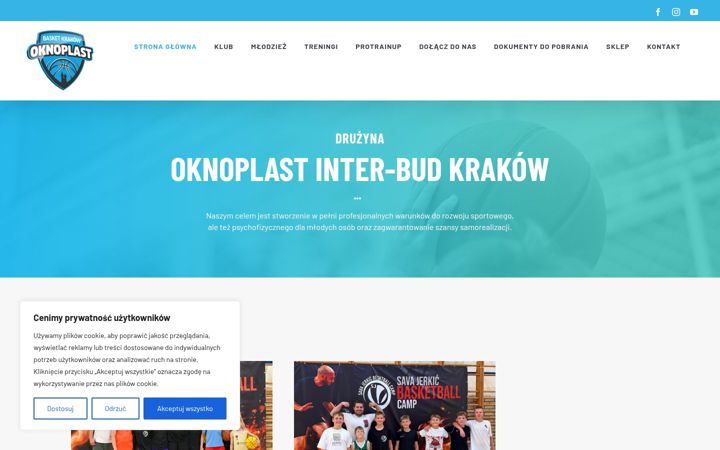 Screenshot of basketkrakow.pl
