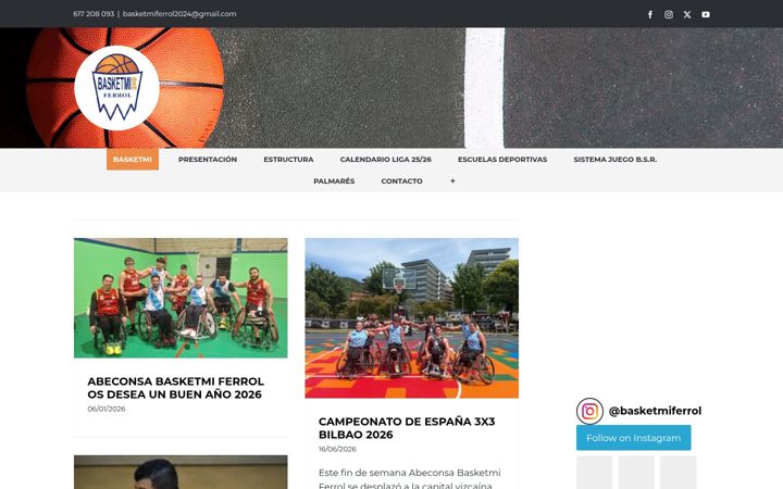 Screenshot of basketmi.com