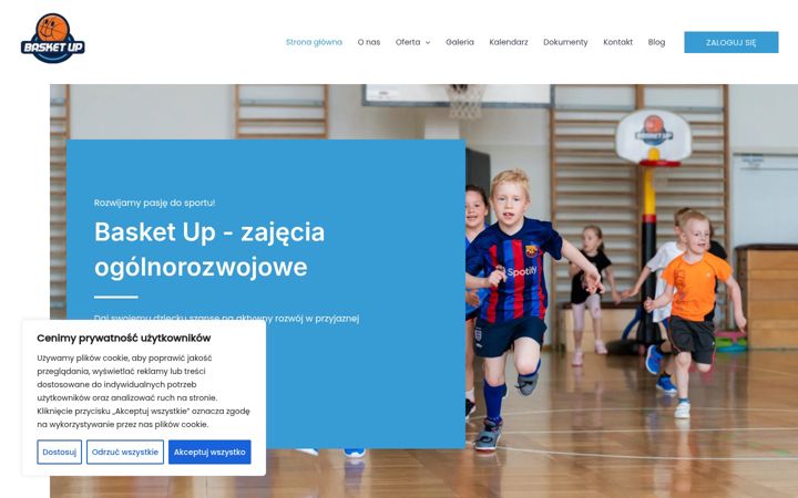 Screenshot of basketup.pl