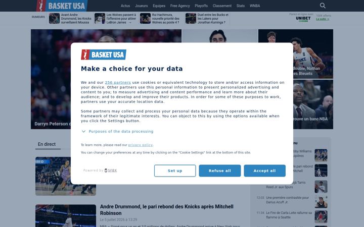 Zrzut ekranu basketusa.com