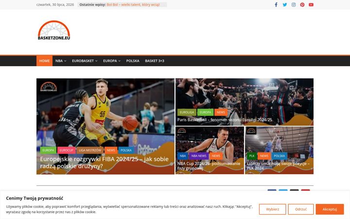 Snimka zaslona za basketzone.eu