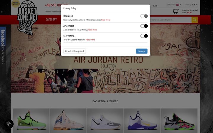 Screenshot of basketzone.net