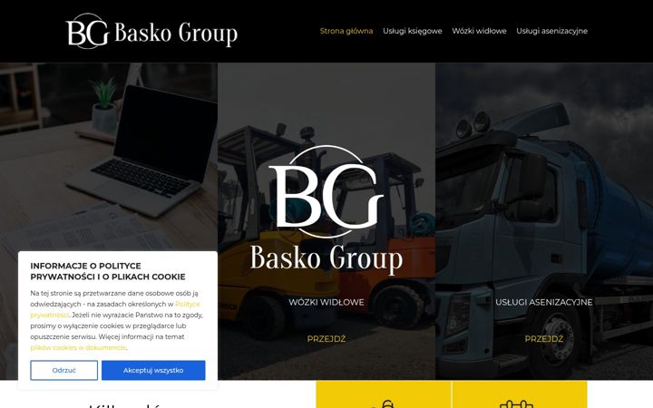 Skärmbild av baskogroup.pl