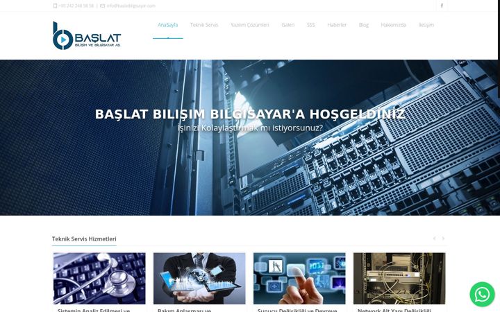 Screenshot of baslatbilgisayar.com