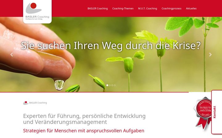Screenshot von baslercoaching.de