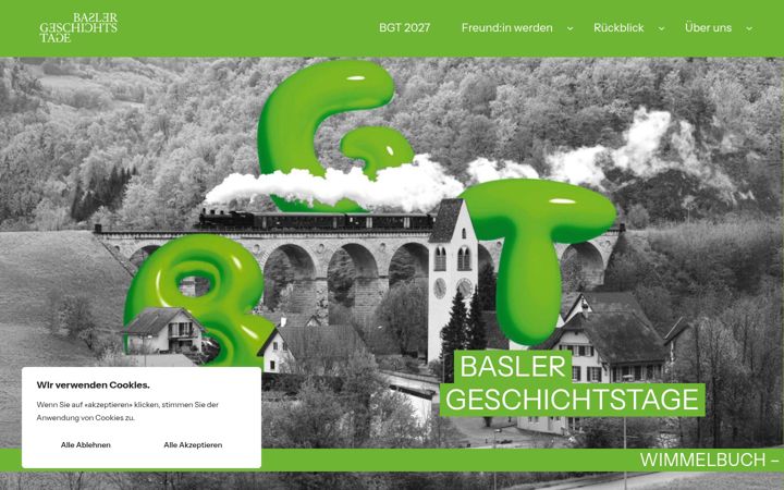 Screenshot of baslergeschichtstage.ch