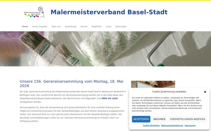 Screenshot of baslermalermeister.ch