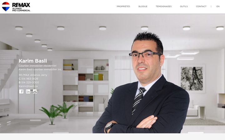 Screenshot of basli.ca