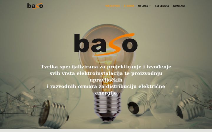 Screenshot of baso.hr