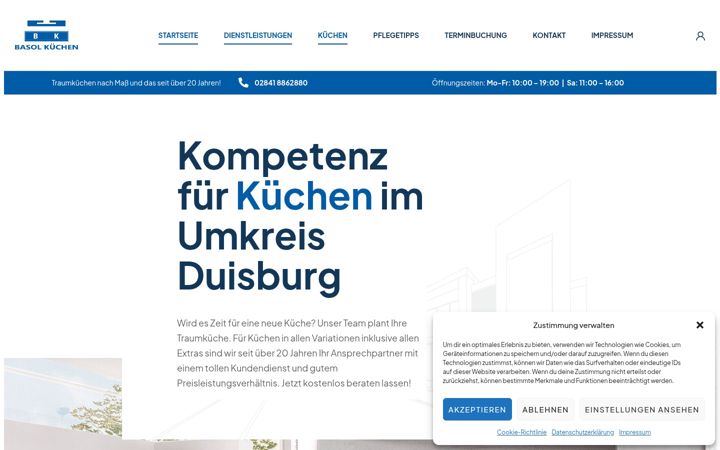 Screenshot of basolkuechen.de