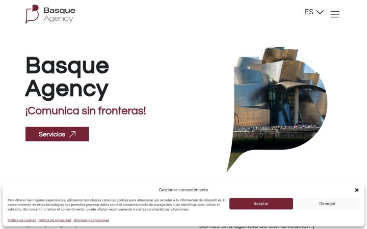 Screenshot of basqueagency.com