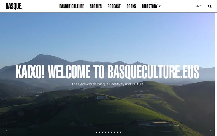 Screenshot of basqueculture.eus