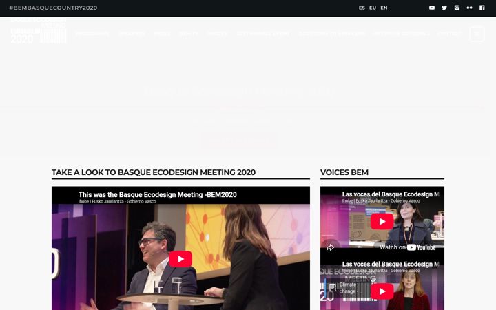 Screenshot of basqueecodesignmeeting2020.eus