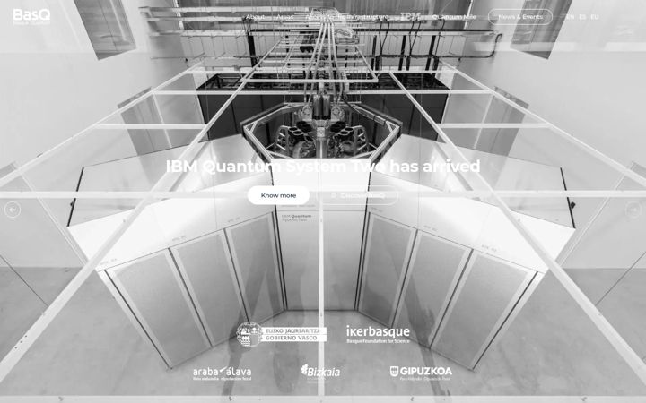 Screenshot of basquequantum.eus