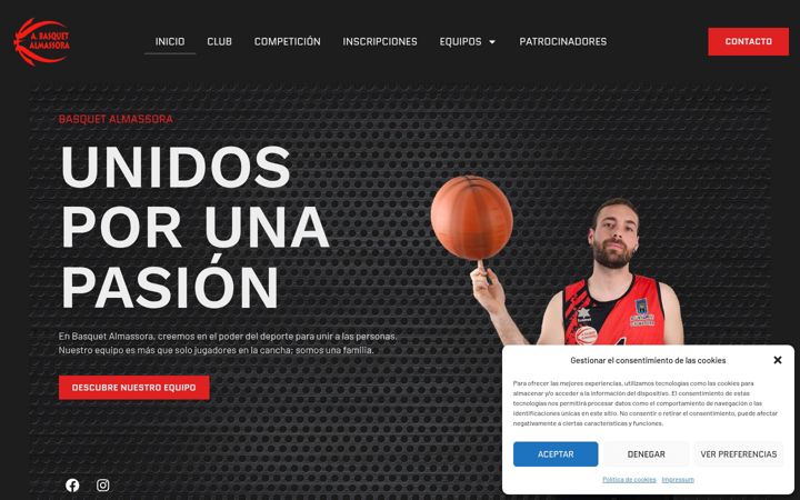 Screenshot of basquetalmassora.es