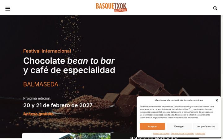 Screenshot of basquetxokfestival.com