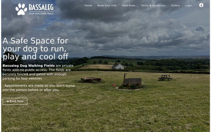 Screenshot of bassalegdogwalkingfield.uk