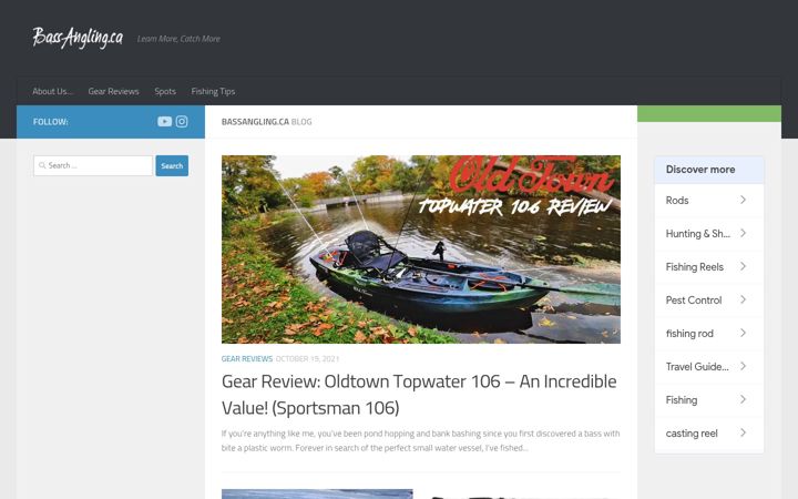 Screenshot of bassangling.ca