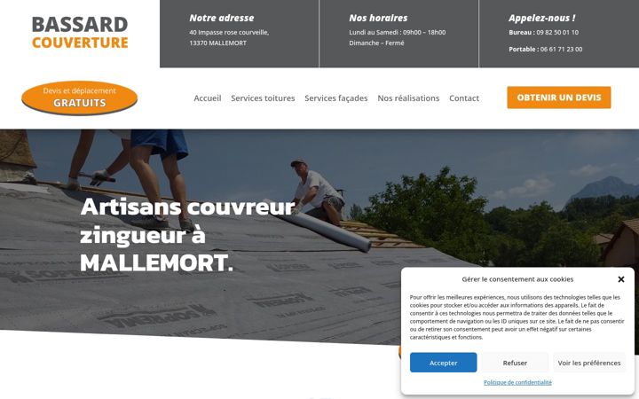 Screenshot of bassard-couverture.fr