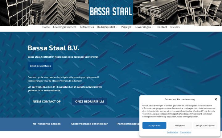 Zrzut ekranu bassastaal.nl