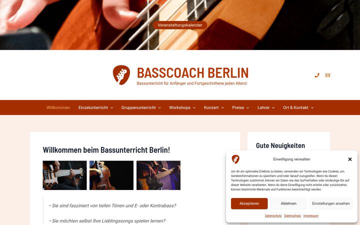 Screenshot of basscoach-berlin.de